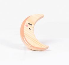 Handcrafted Pine Wood Moon Knob